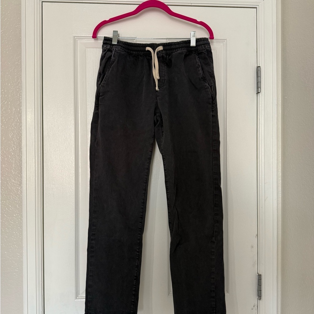 Marine Layer Saturday Slim Straight Twill Pant Regular Size Medium - Picture 2 of 5